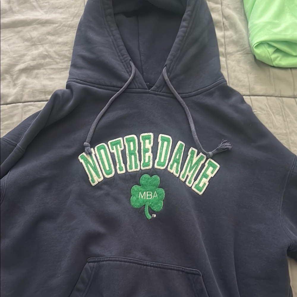 Heavyweight Notre Dame Navy Hoodie